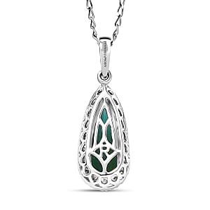 Doorbuster Certified & Appraised Rhapsody AAAA Pirineu Lagoon Tourmaline and Diamond E-F VS 2.00 ctw Pendant Necklace in 950 Platinum 20 Inches
