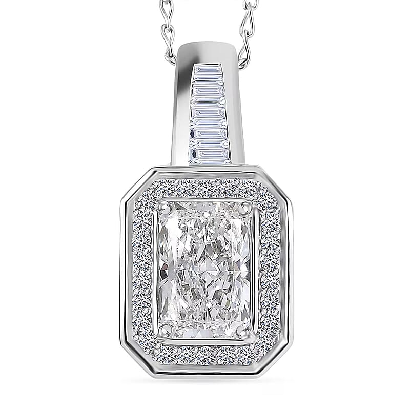 Luxuriant Lab Grown Diamond Pendant Necklace in 950 Platinum 2.25 ctw (20 Inches) (E-F, VS)