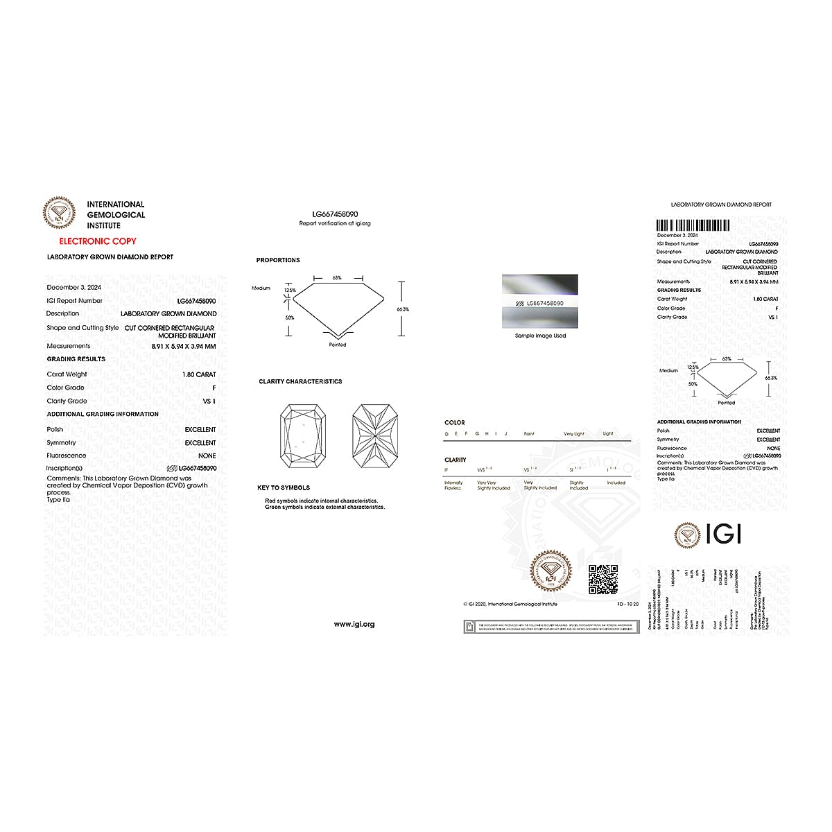 Luxuriant Lab Grown Diamond E-F VS 2.25 ctw Frame Glow Pendant Necklace in 950 Platinum 6.35 Grams 20 Inches image number 6