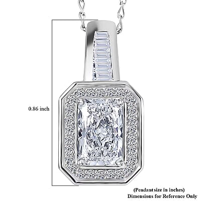 Luxuriant Lab Grown Diamond Pendant Necklace in 950 Platinum 2.25 ctw (20 Inches) (E-F, VS)