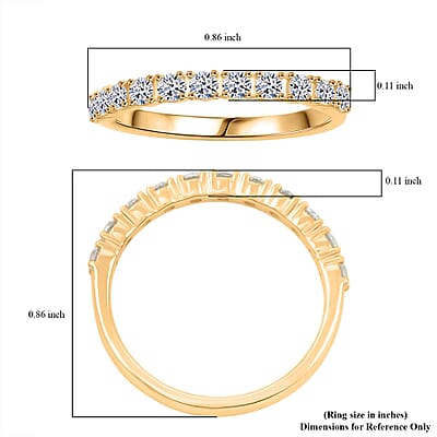Luxuriant Lab Grown Diamond G SI 1.60 ctw Set of 3 Ring in Sterling Silver (Size 10.0)