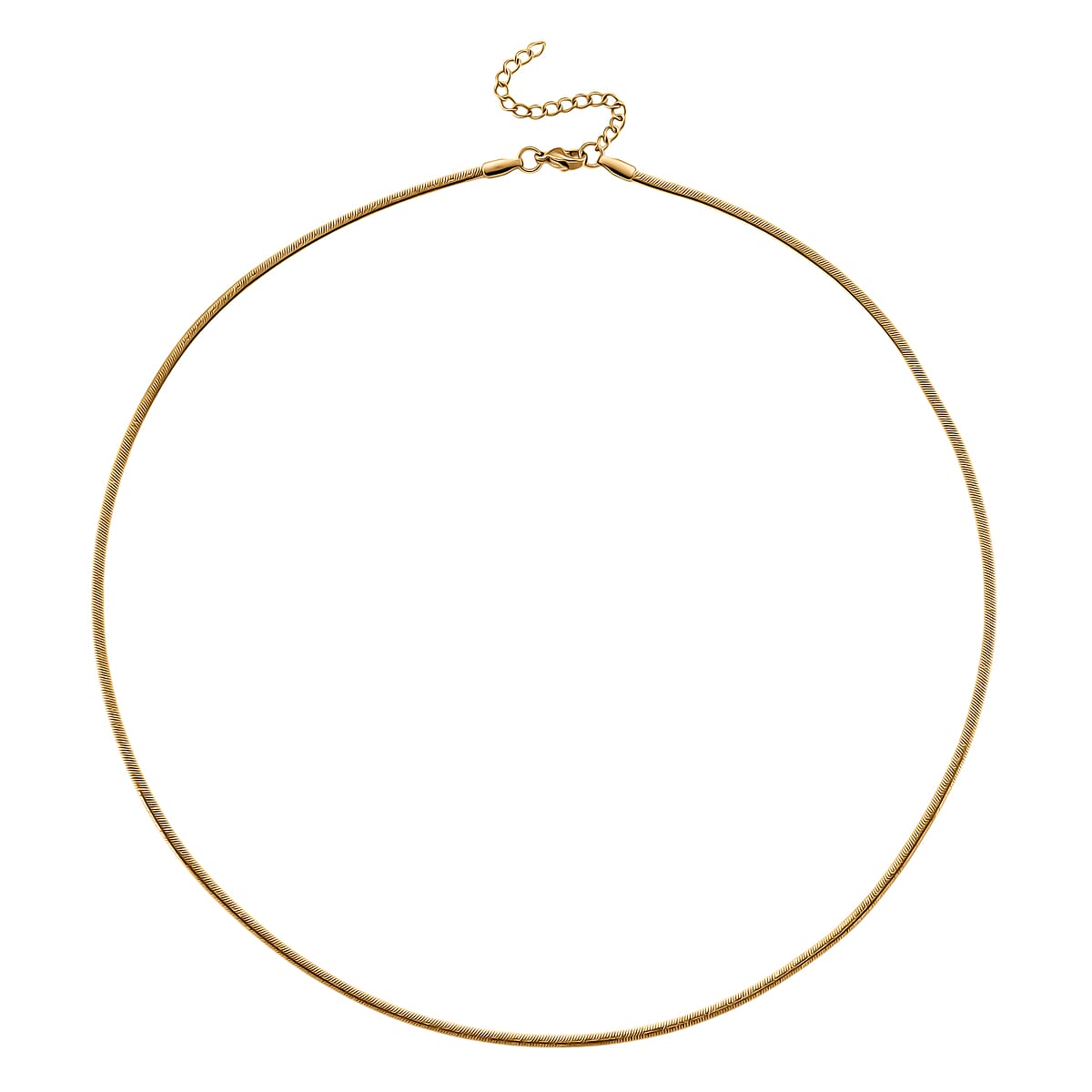 Doorbuster Set of 3 Link, Small Link and Snake Chain Necklace in ION Plated YG Stainless Steel 20-22 Inches image number 6