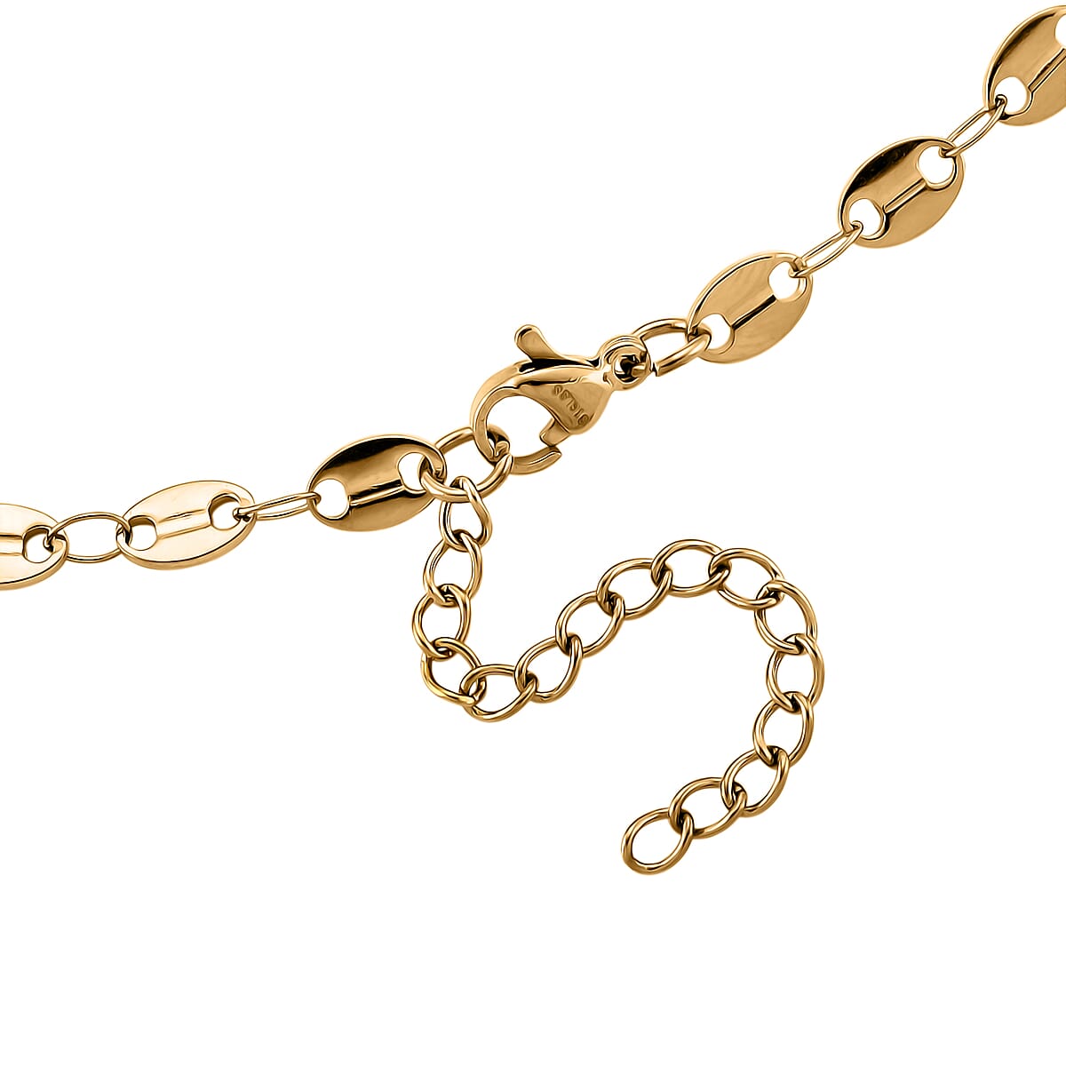 Doorbuster Set of 3 Link, Small Link and Snake Chain Necklace in ION Plated YG Stainless Steel 20-22 Inches image number 9