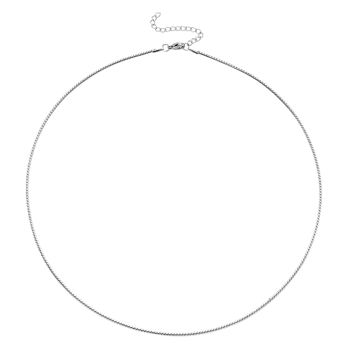 Doorbuster Set of 3 Fine, Link and Twisted Rope Chain Necklace in Stainless Steel 20-22 Inches image number 6