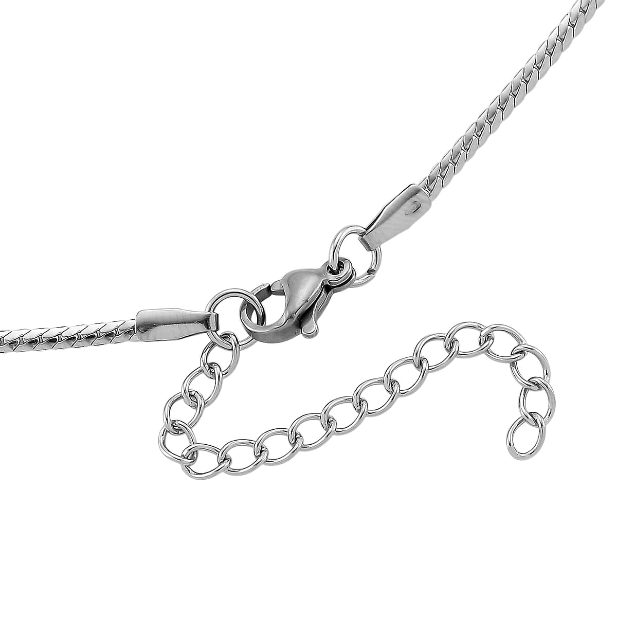 Doorbuster Set of 3 Fine, Link and Twisted Rope Chain Necklace in Stainless Steel 20-22 Inches image number 7