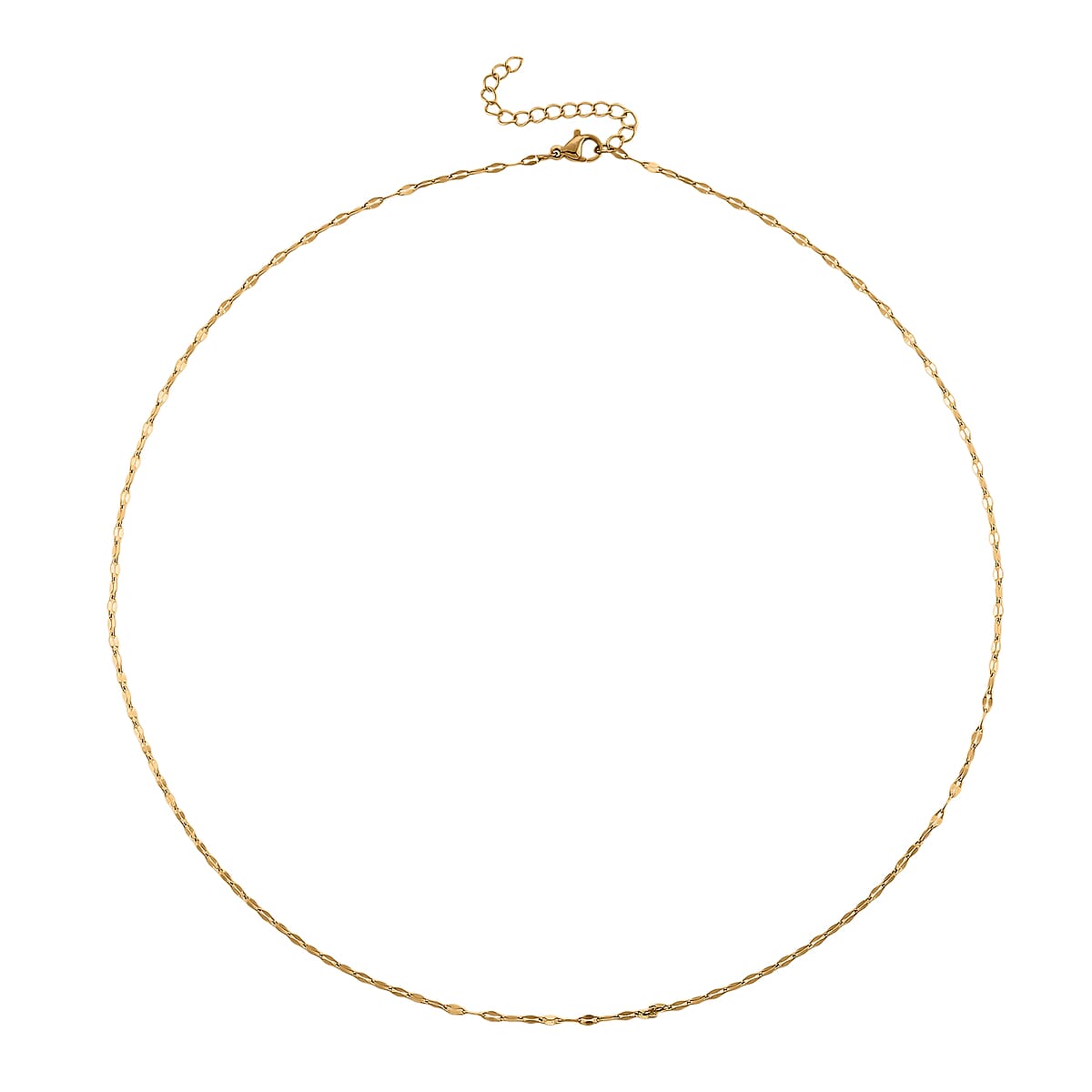 Doorbuster Set of 3 Rope, Link and Delicate Cable Chain Necklace in ION Plated YG Stainless Steel 20-22 Inches image number 4