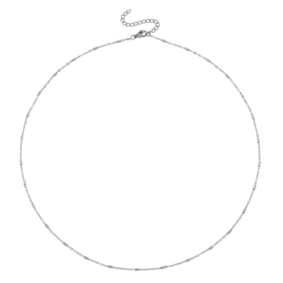 Doorbuster Set of 3 Snake, Link and Twisted Rope Chain Necklace in Stainless Steel 20-22 Inches image number 4