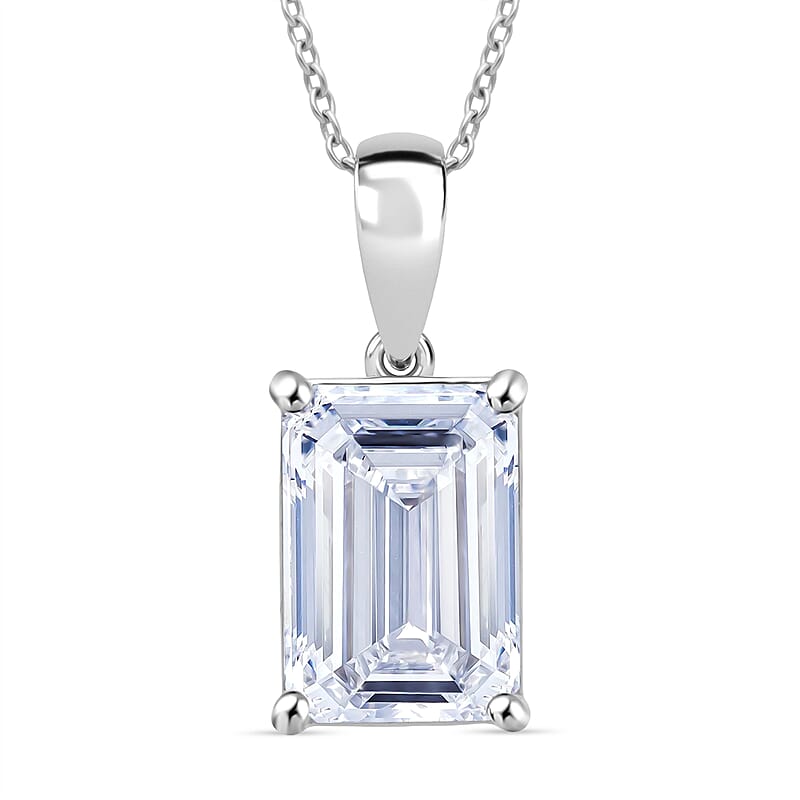 IGI Certified Luxuriant Lab Grown Diamond Solitaire Pendant Necklace in 950 Platinum 5.00 ctw (20 Inches) (E-F, VS)