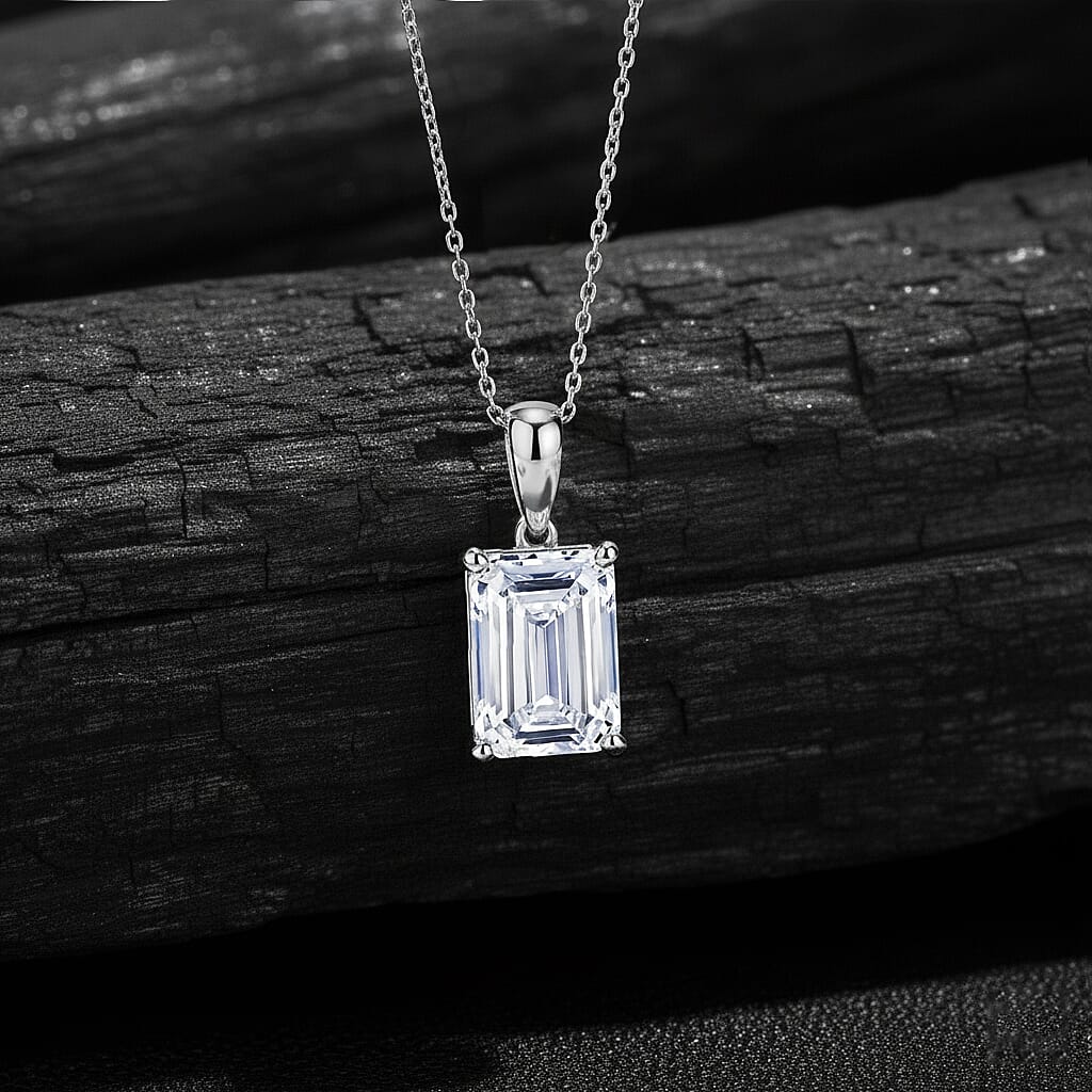 IGI Certified Luxuriant Lab Grown Diamond Solitaire Pendant Necklace in 950 Platinum 5.00 ctw (20 Inches) (E-F, VS)