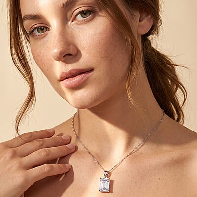 IGI Certified Luxuriant Lab Grown Diamond Solitaire Pendant Necklace in 950 Platinum 5.00 ctw (20 Inches) (E-F, VS)