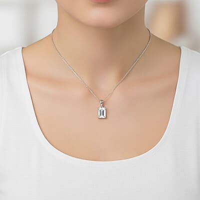 IGI Certified Luxuriant Lab Grown Diamond Solitaire Pendant Necklace in 950 Platinum 5.00 ctw (20 Inches) (E-F, VS)