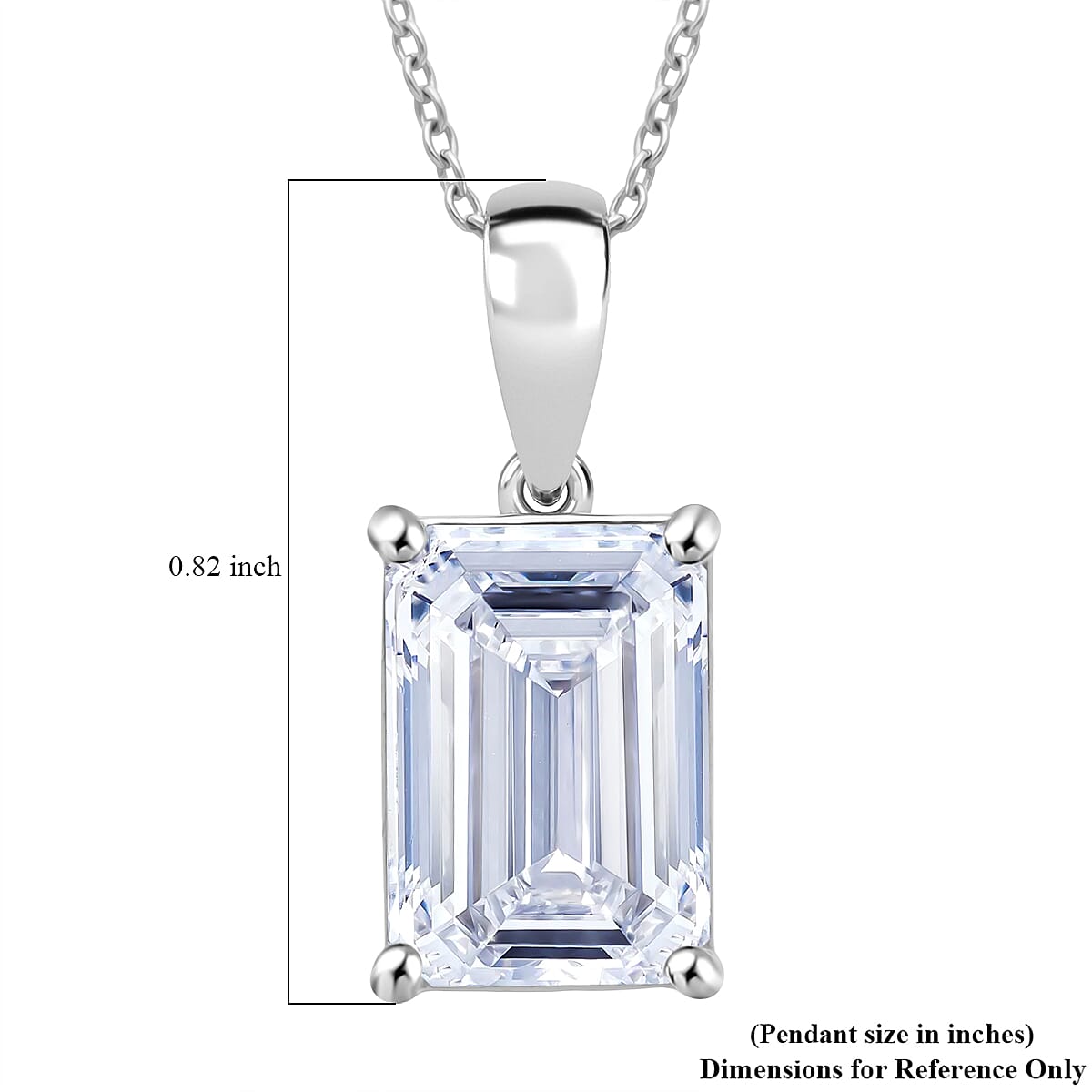 IGI Certified Luxuriant Lab Grown Diamond Solitaire Pendant Necklace in 950 Platinum 5.00 ctw (20 Inches) (E-F, VS)