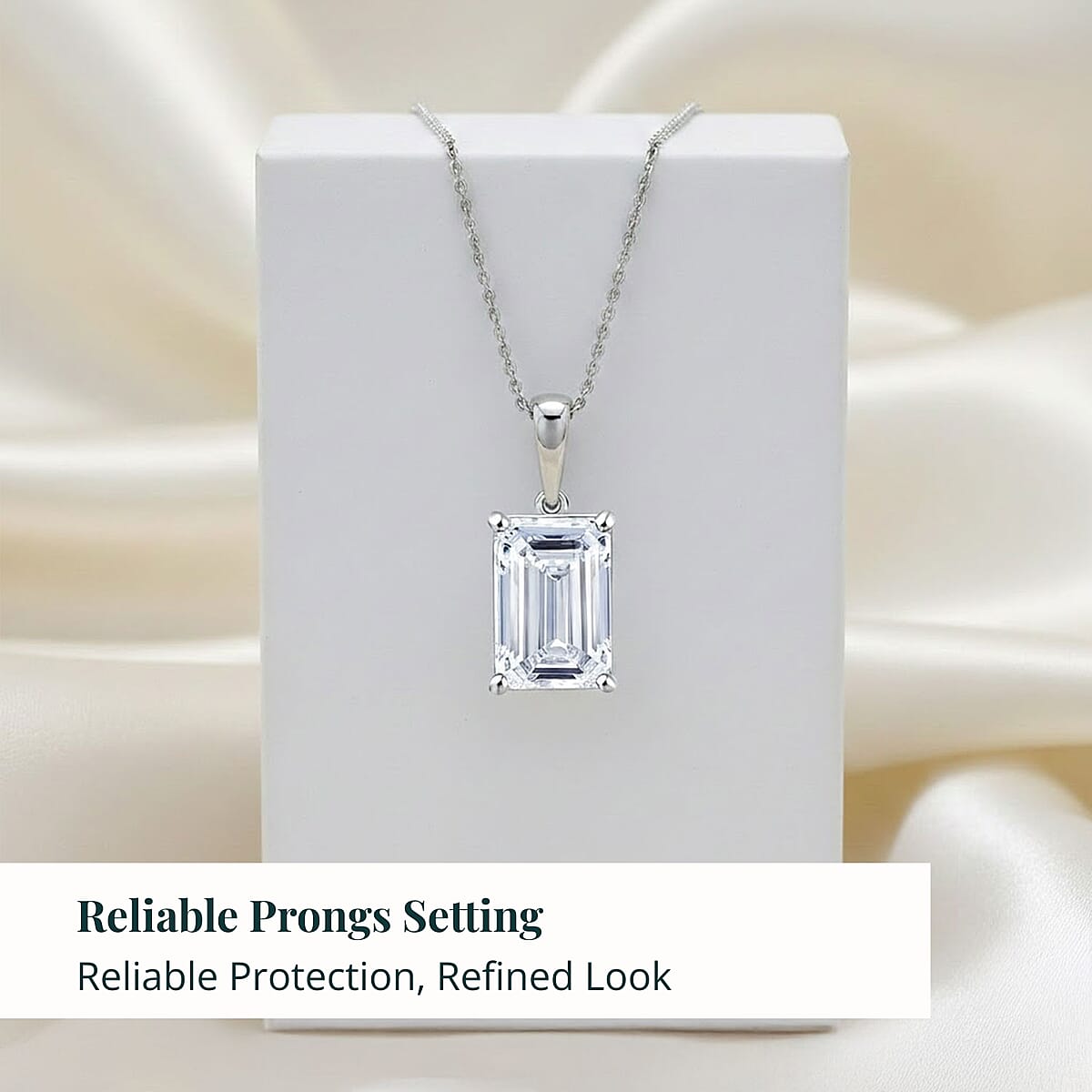 Doorbuster IGI Certified Luxuriant Lab Grown Diamond E-F VS 5.00 ctw Solitaire Pendant Necklace in 950 Platinum 5.50 Grams 20 Inches image number 5