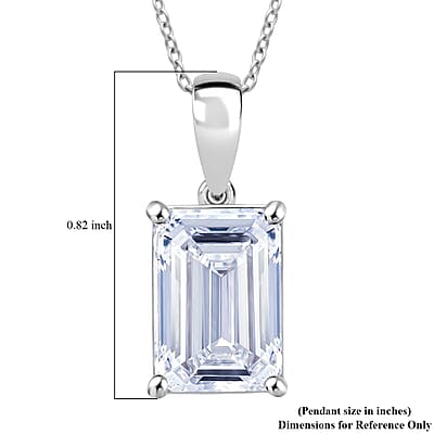 IGI Certified Luxuriant Lab Grown Diamond Solitaire Pendant Necklace in 950 Platinum 5.00 ctw (20 Inches) (E-F, VS)