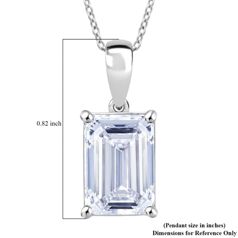 IGI Certified Luxuriant Lab Grown Diamond Solitaire Pendant Necklace in 950 Platinum 5.00 ctw (20 Inches) (E-F, VS)