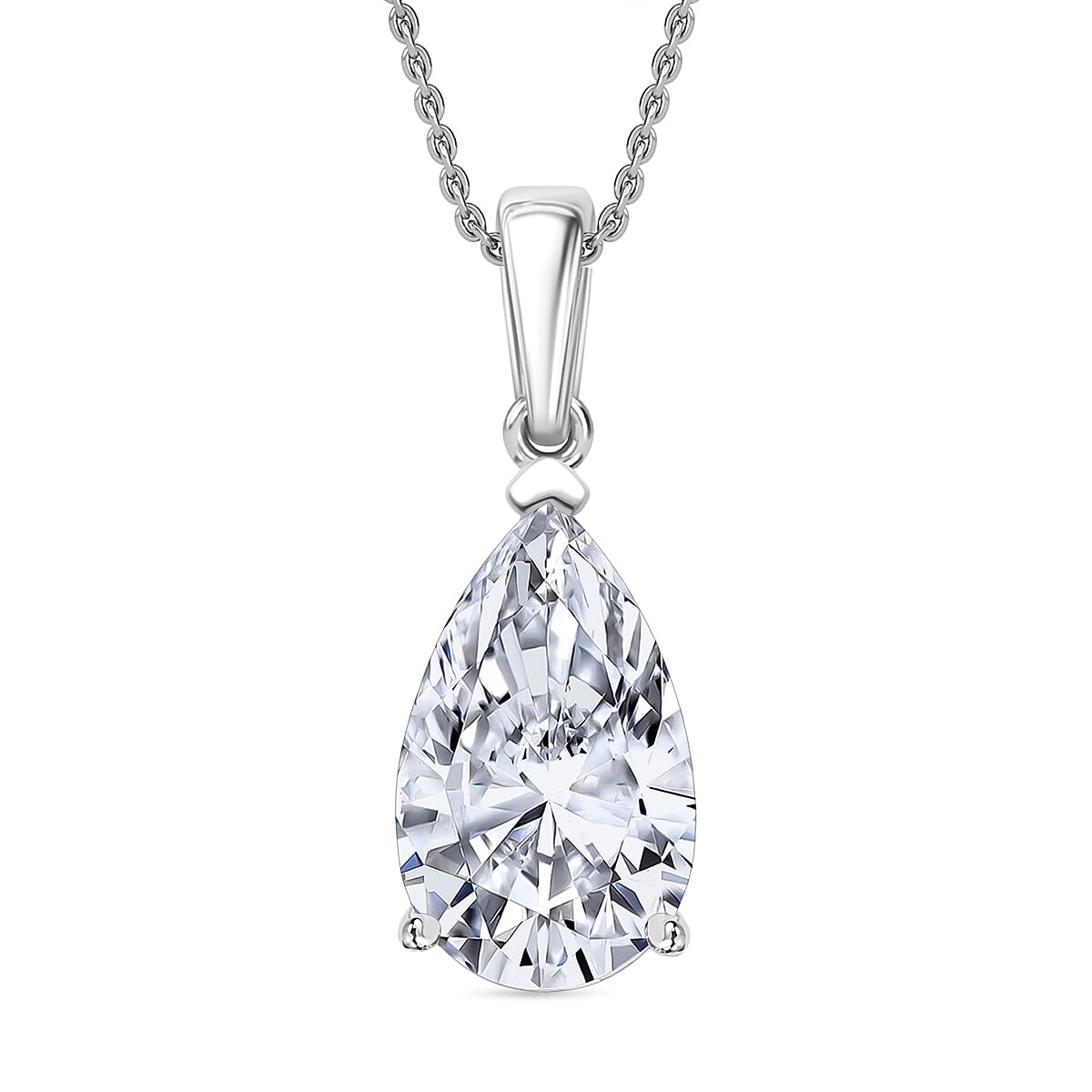 IGI Certified Luxuriant Lab Grown Diamond Solitaire Pendant Necklace in 950 Platinum 5.00 ctw (20 Inches) (E-F, VS) image number 0