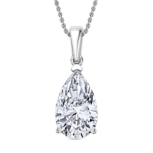 IGI Certified Luxuriant Lab Grown Diamond Solitaire Pendant Necklace in 950 Platinum 5.00 ctw (20 Inches) (E-F, VS)