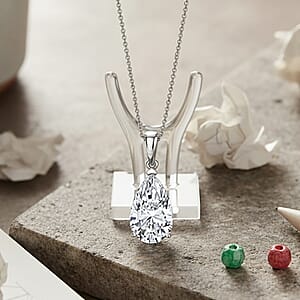 IGI Certified Luxuriant Lab Grown Diamond Solitaire Pendant Necklace in 950 Platinum 5.00 ctw (20 Inches) (E-F, VS)