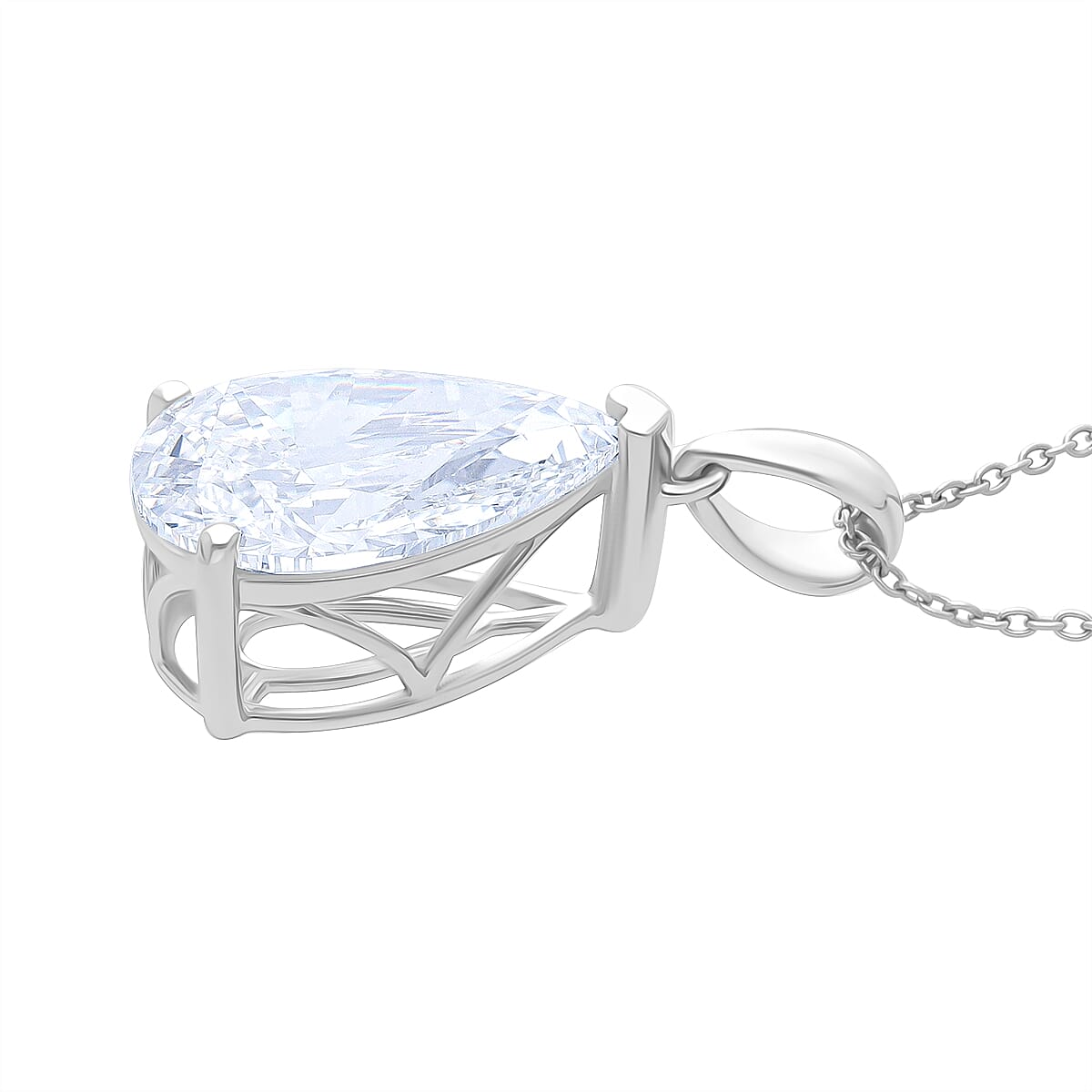 IGI Certified Luxuriant Lab Grown Diamond Solitaire Pendant Necklace in 950 Platinum 5.00 ctw (20 Inches) (E-F, VS) image number 3