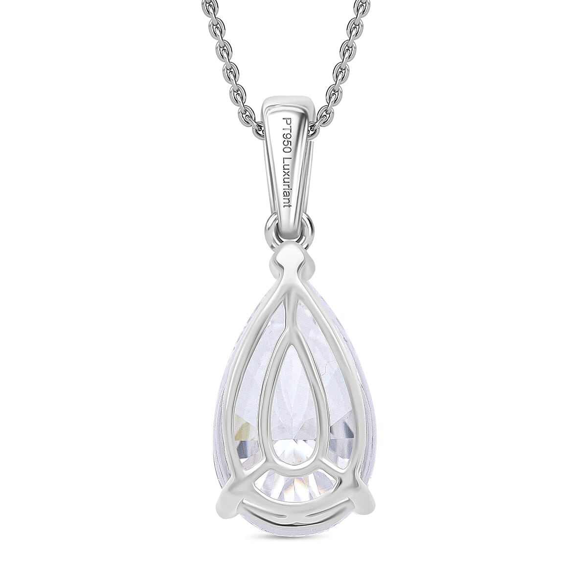 IGI Certified Luxuriant Lab Grown Diamond Solitaire Pendant Necklace in 950 Platinum 5.00 ctw (20 Inches) (E-F, VS) image number 4
