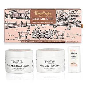 Marigold and Lotus Pure Goat Milk Hand Cream, Vanilla Absolute - Scented - 7.05oz