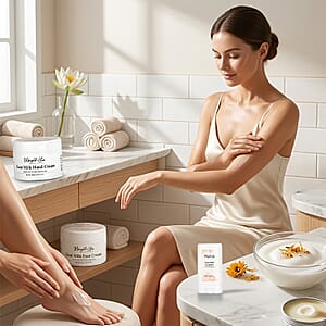 Marigold and Lotus Pure Goat Milk Hand Cream, Vanilla Absolute - Scented - 7.05oz