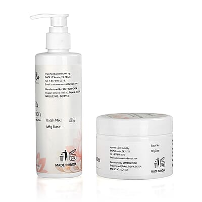Marigold and Lotus Goat Milk Gentle Body Set (Bar Soap 3.53oz, Body Butter 7.05oz & Scrub 7.05oz)
