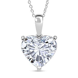 Doorbuster IGI Certified Luxuriant Lab Grown Diamond E-F VS 5.00 ctw Solitaire Pendant Necklace in 950 Platinum 5.50 Grams 20 Inches
