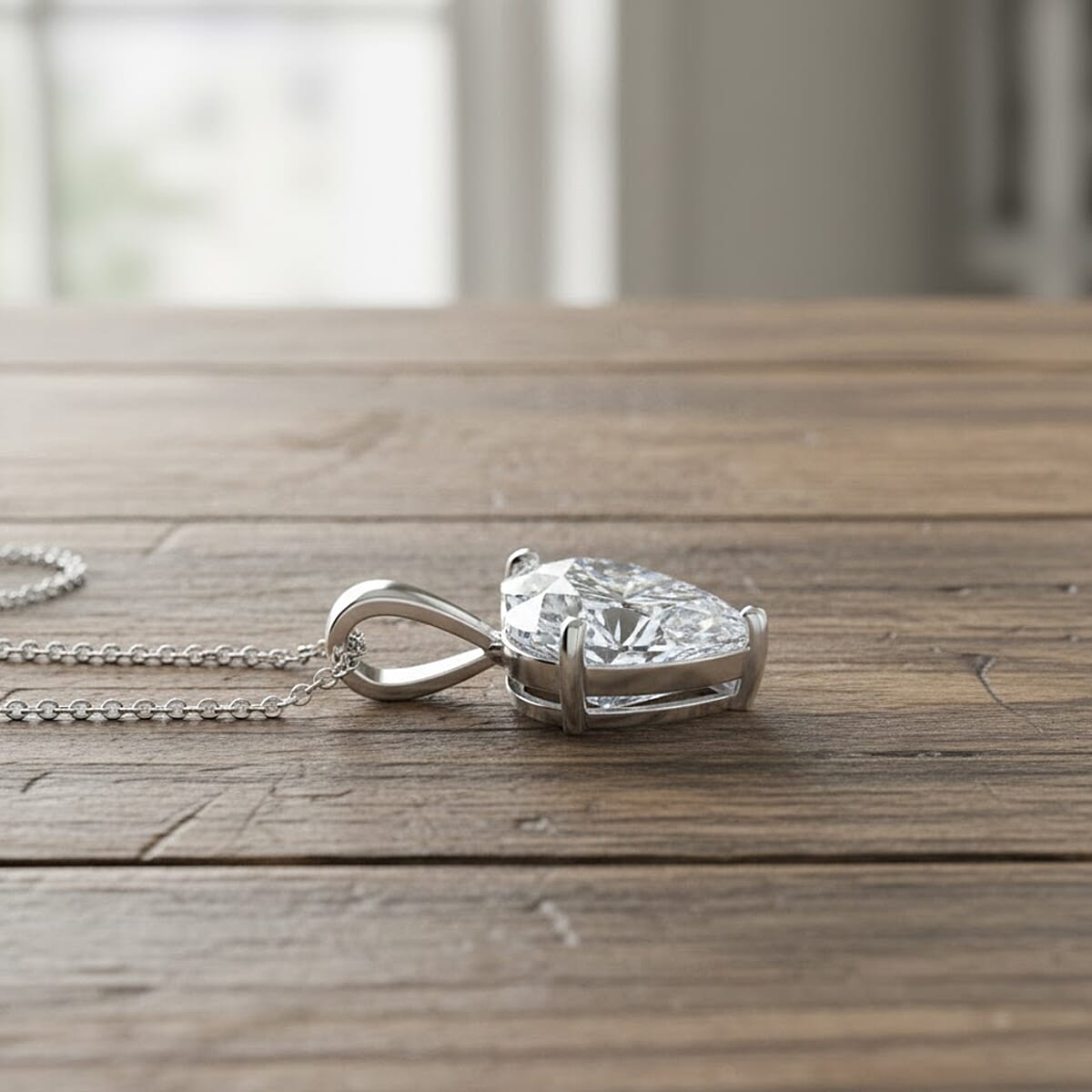 Doorbuster IGI Certified Luxuriant Lab Grown Diamond E-F VS 5.00 ctw Solitaire Pendant Necklace in 950 Platinum 5.50 Grams 20 Inches image number 1