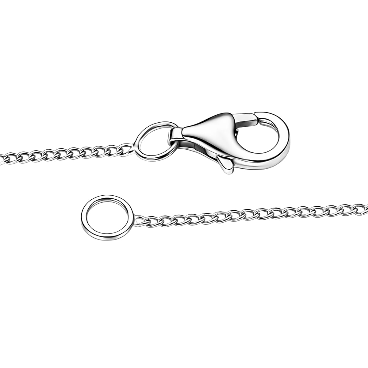 Rhodium Over Sterling Silver Tree of Life Cross Pendant with Stainless Steel Necklace (20 Inches) image number 3