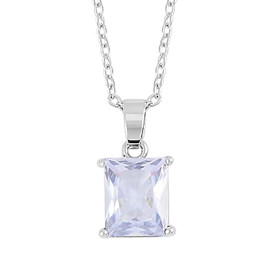 3 Piece Set Austrian Crystal Tennis Bracelet (7.25In), Solitaire Pendant Necklace 20 Inches and Stud Earrings in Silvertone