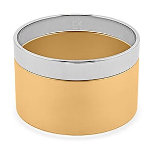  Calvin Klein Set of 2 - Satisfaction Bangle Bracelet in Stainless Steel (7.00 In)