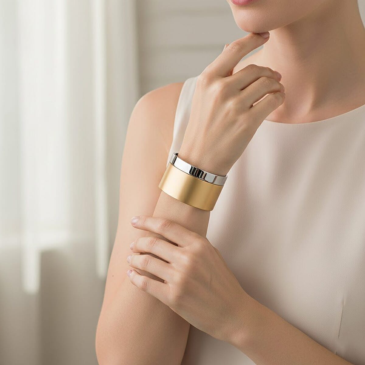  Calvin Klein Set of 2 - Satisfaction Bangle Bracelet in Stainless Steel (7.00 In) image number 2