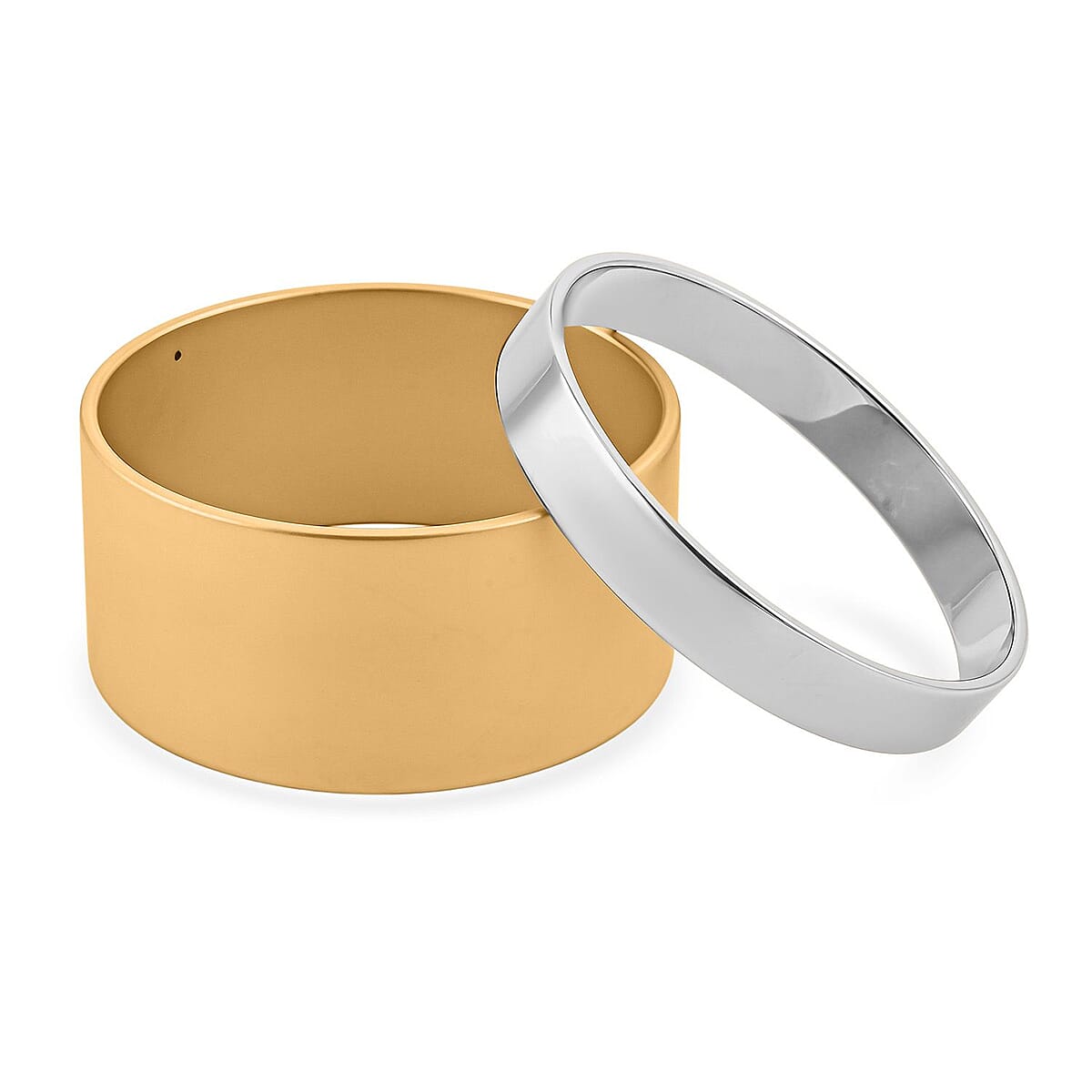  Calvin Klein Set of 2 - Satisfaction Bangle Bracelet in Stainless Steel (7.00 In) image number 3