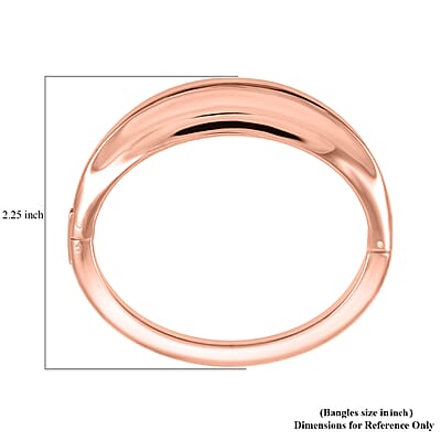 Calvin Klein Set of 3 Island Bangle Bracelet in ION Plated YRG and Stainless Steel (5.50 In)