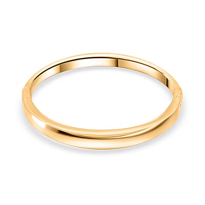 Calvin Klein Set of 3 Island Bangle Bracelet in ION Plated YRG and Stainless Steel (5.50 In)