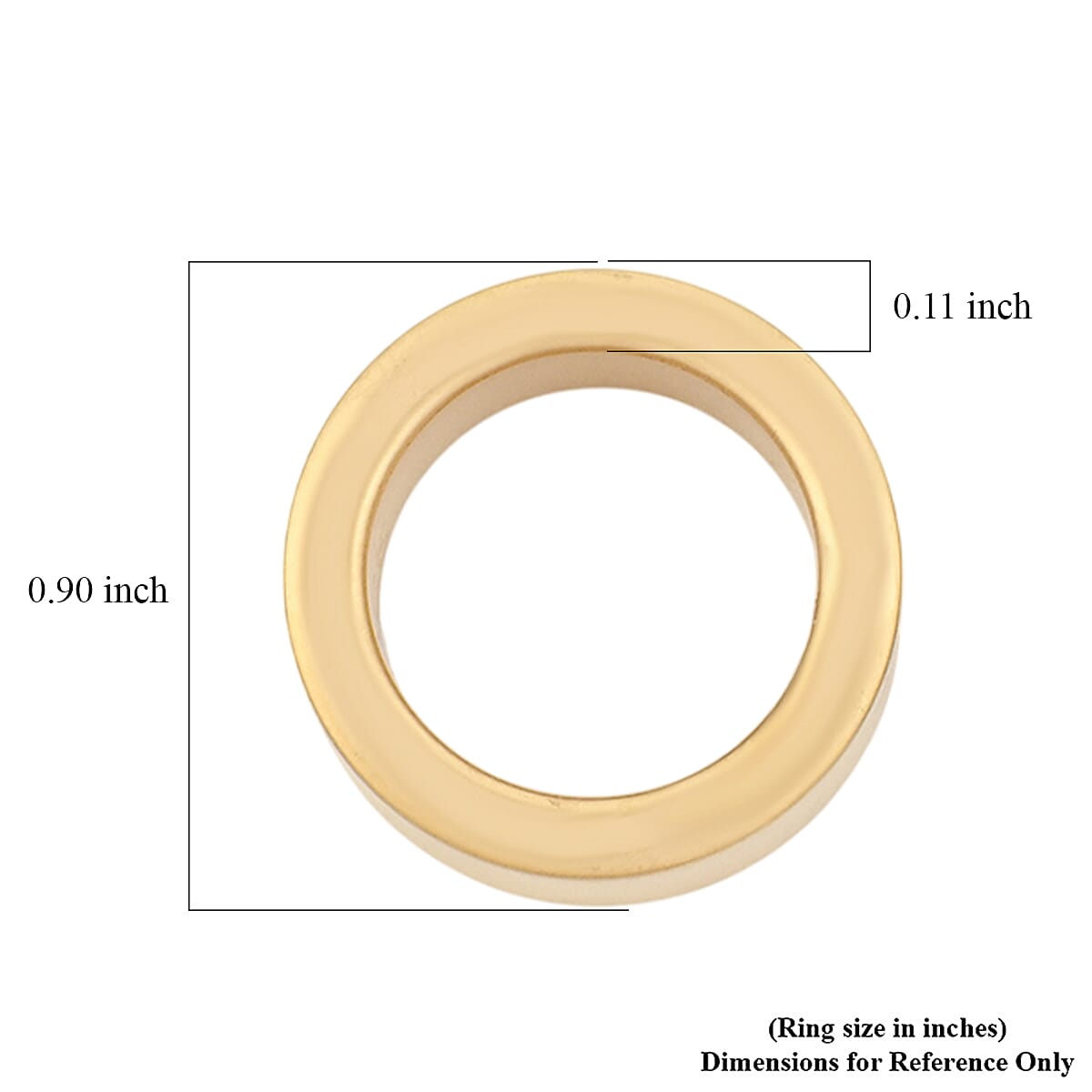 Calvin Klein Set of 2 Satisfaction Ring in ION Plated YG and Stainless Steel (Size 5) image number 4