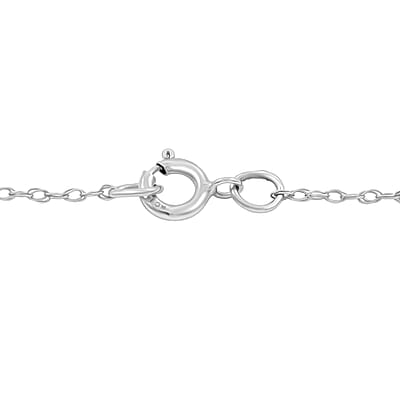 Luxuriant Lab Grown Blue Diamond (IR) and Lab Grown Diamond SI 1.50 ctw Pendant Necklace in 14K White Gold 18 Inches