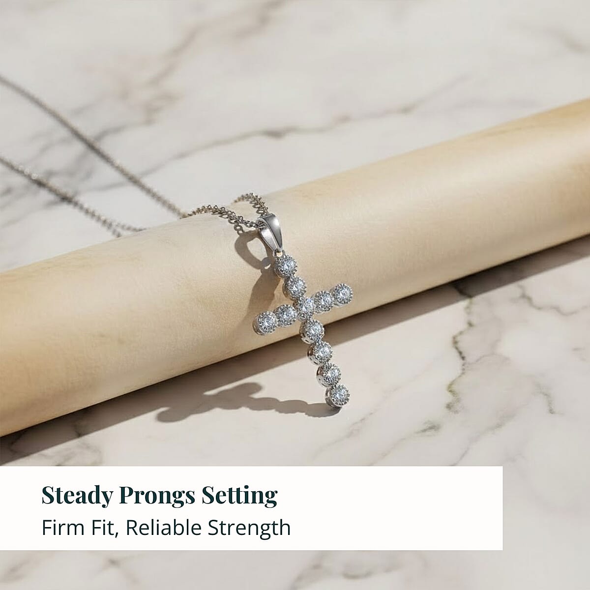 Luxuriant Lab Grown Diamond (VS-SI) Pendant Necklace (16-18 Inches) in Sterling Silver 0.75 ctw image number 4