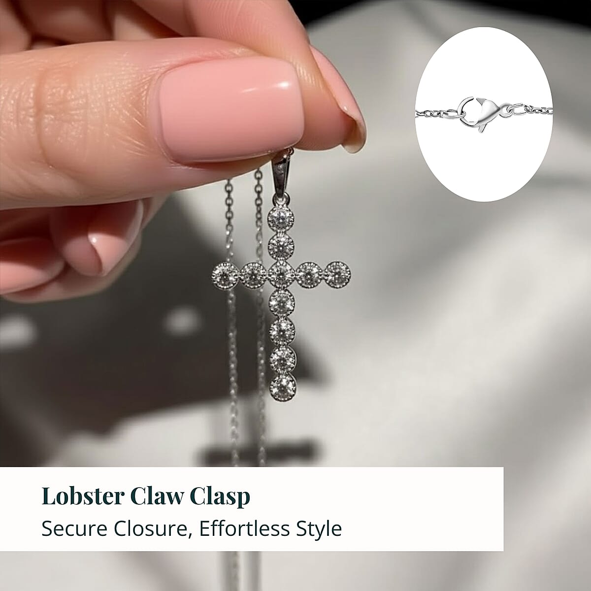 Luxuriant Lab Grown Diamond (VS-SI) Pendant Necklace (16-18 Inches) in Sterling Silver 0.75 ctw image number 5