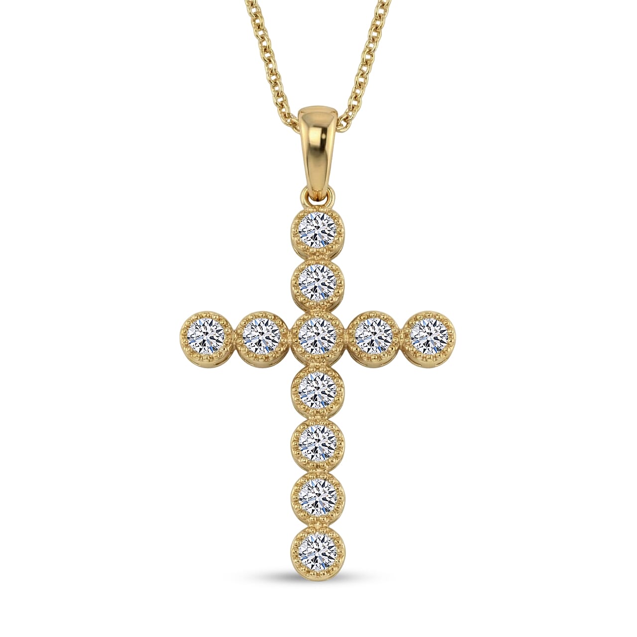 Yellow Gold Over Sterling Silver