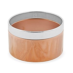 Calvin Klein ION Plated RG and Stainless Steel Satisfaction Set of 2 Bangle Bracelet (8.00 In)