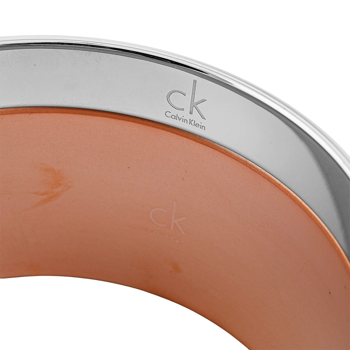 Calvin Klein ION Plated RG and Stainless Steel Satisfaction Set of 2 Bangle Bracelet (8.00 In) image number 4