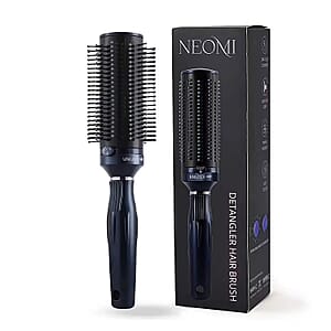 Set of 3 Neomi Portable Easy Clean Rotating Comb - Navy and Brown