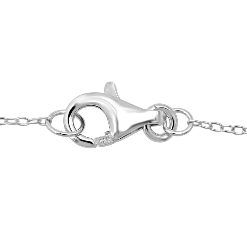 D'Joy Mangoro Aquamarine, Multi Gemstone Pendant Necklace in Rhodium Over Sterling Silver 1.50 ctw (20 Inches)