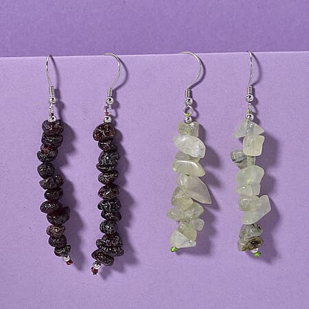 Prehnite & Garnet - Product card gallery slide 2 (10176720306489)