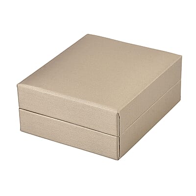 Gray Faux Leather and Black Velvet LED Light Packaging Box (Fitted 10mm Sheet)