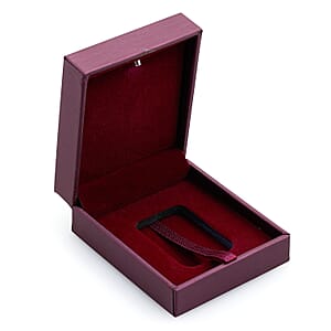 Rose Red Faux Leather and Rose Red Velvet LED Light Packaging Box