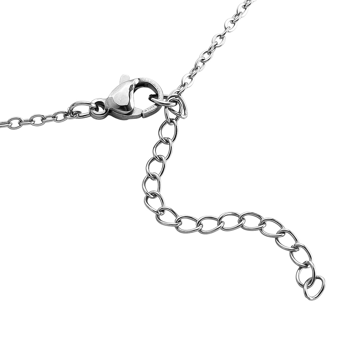 Green Aventurine 20.00 ctw Heart Pendant in Silvertone with Stainless Steel (20-22 Inches) image number 5