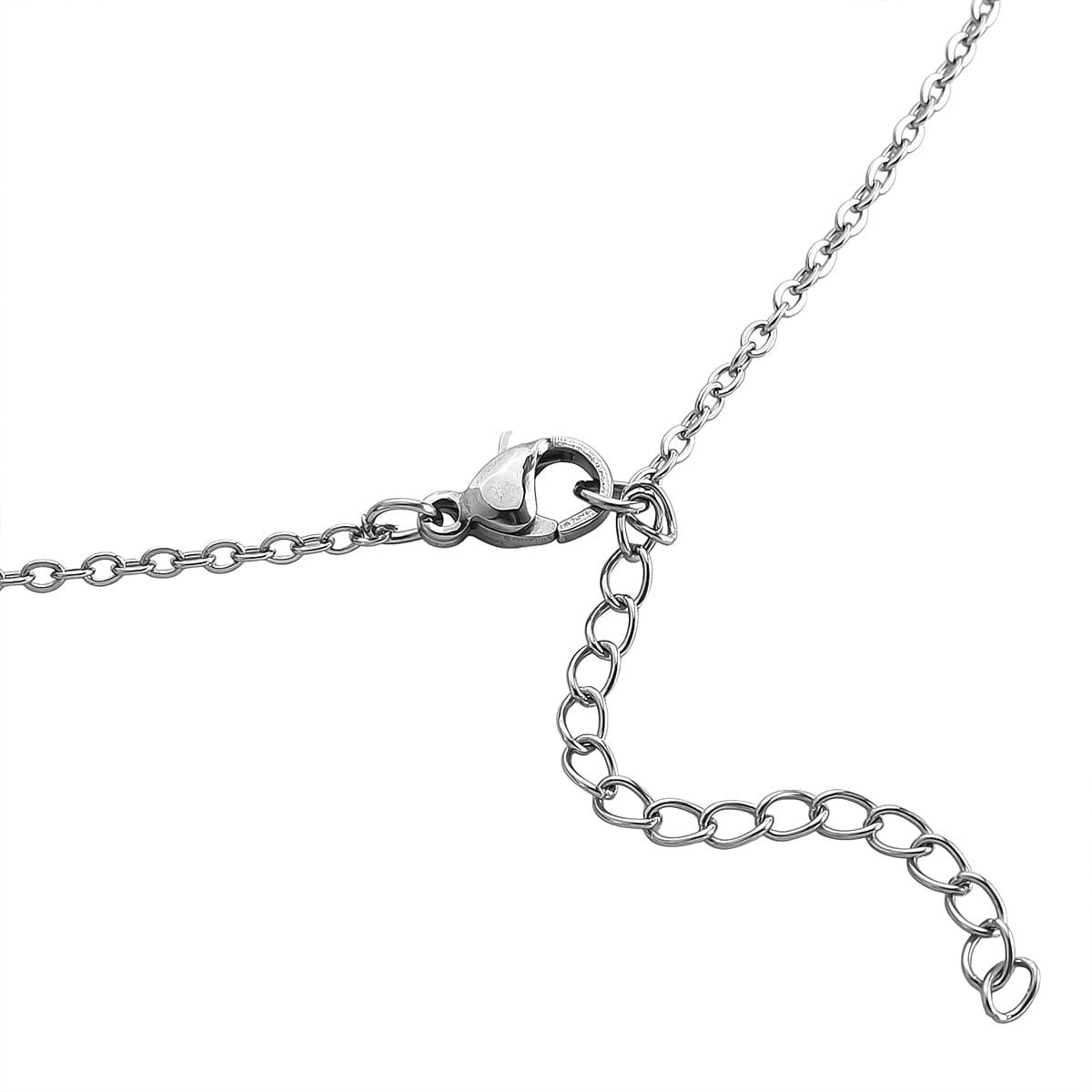 Abalone Shell, Black and White Austrian Crystal Owl Pendant in Silvertone with Stainless Steel Necklace 20-22 Inches image number 5